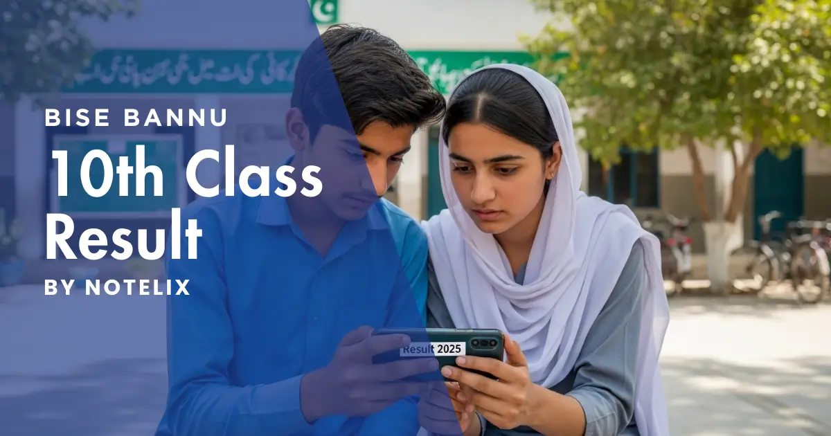 BISE Bannu 10th Class Result 2025 - Check by Roll Number, Name, SMS