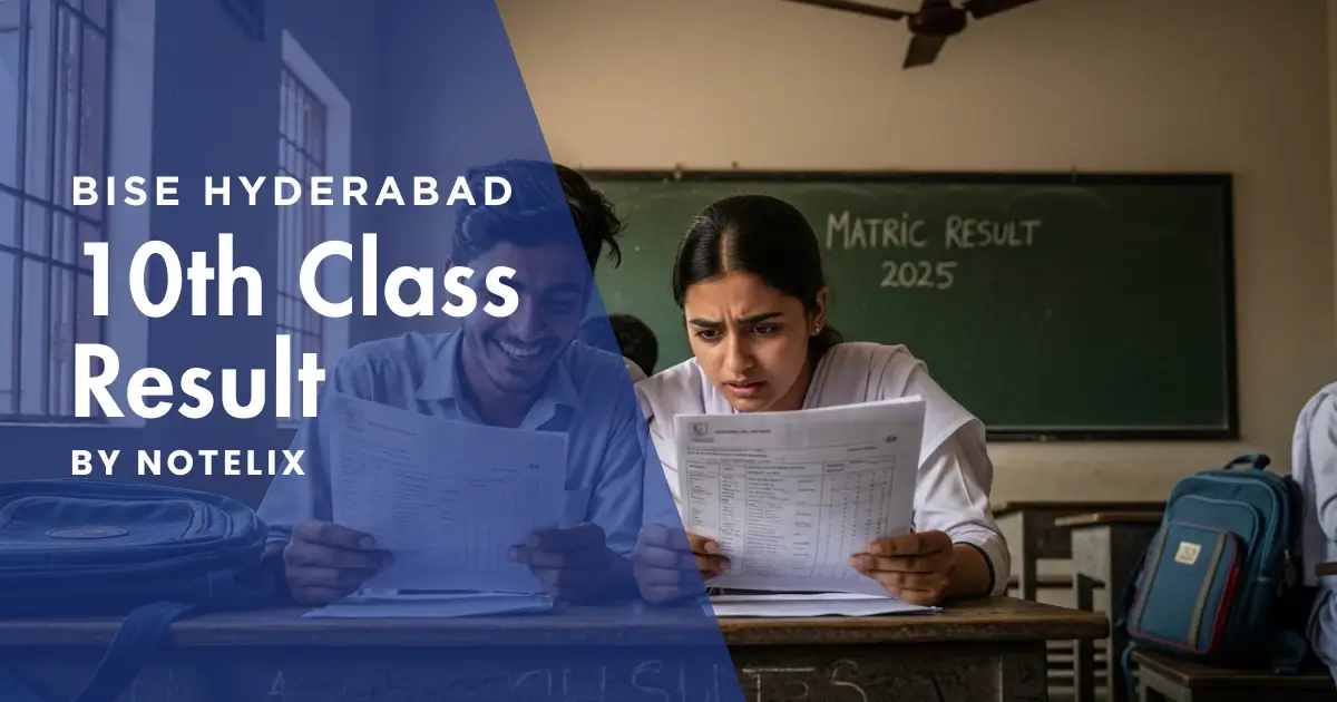 BISE Hyderabad Board 10th Class Result 2025 โ Check by Roll Number, Name, SMS