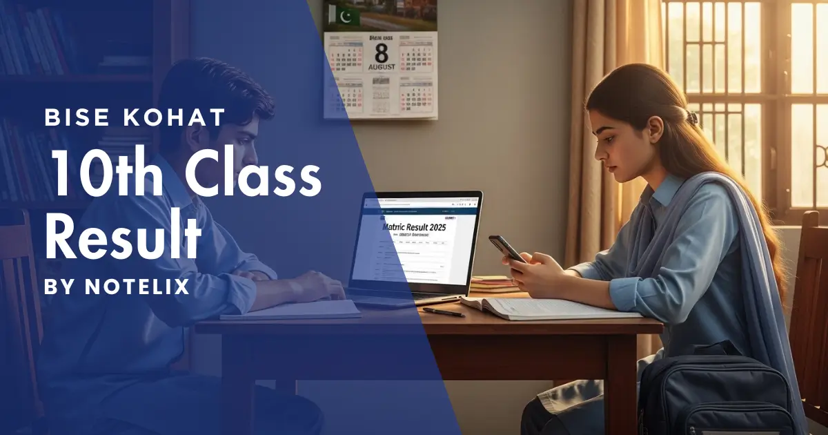 BISE Kohat 10th Class Result 2025 - Check by Roll Number, Name, SMS