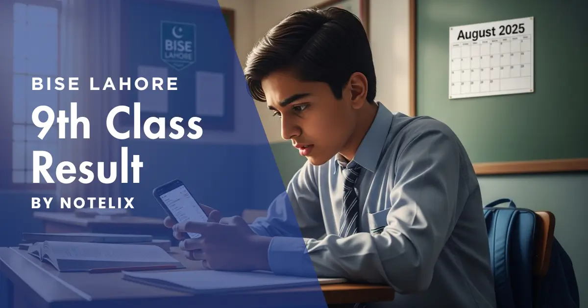 BISE Lahore Board 9th Class Result 2025 – Check by Roll Number, Name, SMS