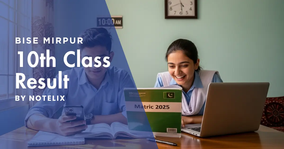 AJK BISE Mirpur Board 10th Class Result 2025 – Check by Roll Number, Name, SMS