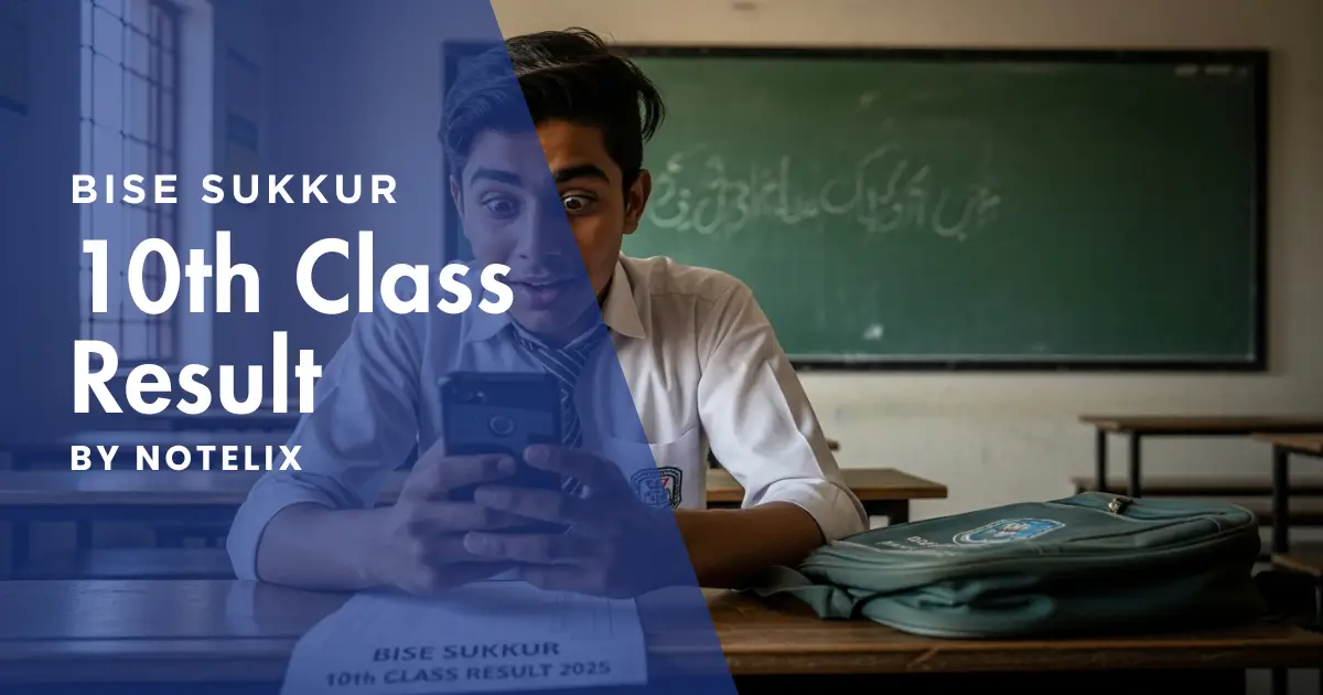 BISE Sukkur Board 10th Class Result 2025 โ Check by Roll Number, Name, SMS
